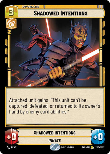 Shadowed Intentions (220/257) (220/257) [Twilight of the Republic]