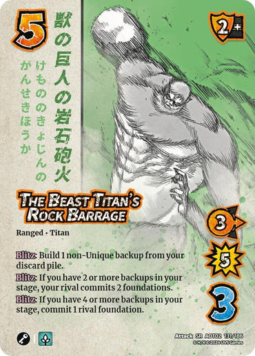 The Beast Titan's Rock Barrage - Attack On Titan: Origins of Power (AOT02)