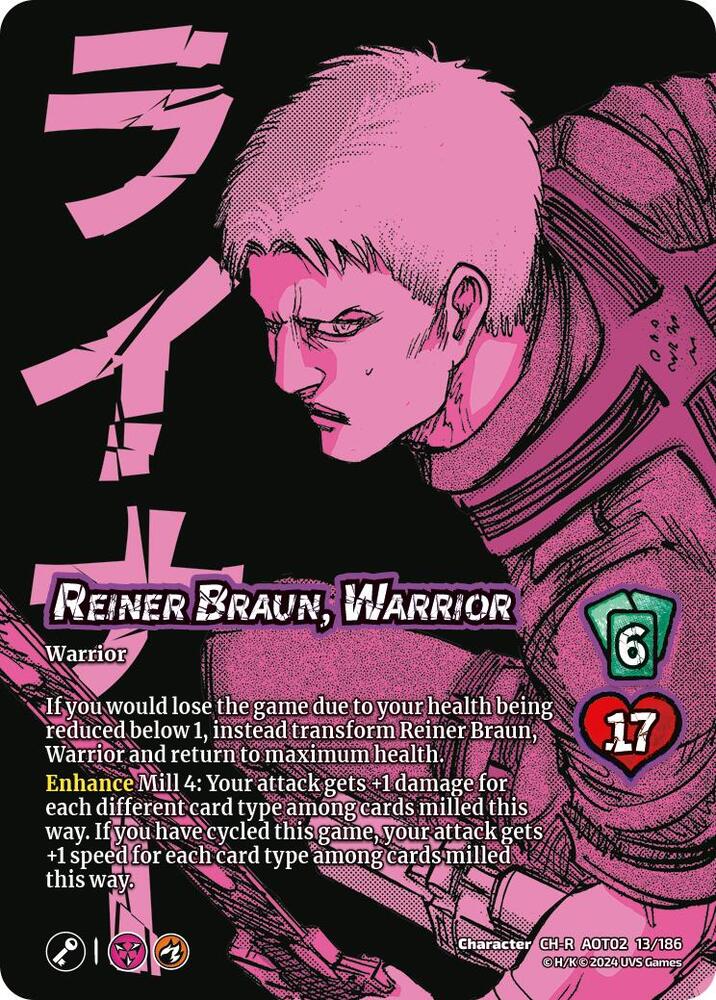 Reiner Braun, Warrior // Reiner, Armored Titan Advancing - Attack On Titan: Origins of Power (AOT02)