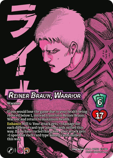 Reiner Braun, Warrior // Reiner, Armored Titan Advancing - Attack On Titan: Origins of Power (AOT02)