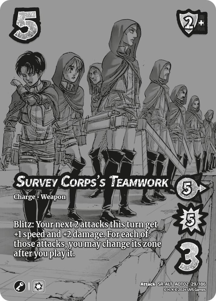 Survey Corps's Teamwork (Alternate Art) - Attack On Titan: Origins of Power (AOT02)