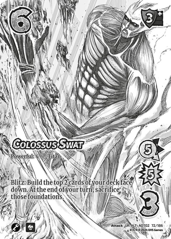 Colossus Swat (Alternate Art) - Attack On Titan: Origins of Power (AOT02)