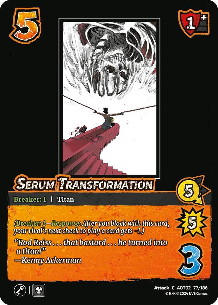 Serum Transformation - Attack On Titan: Origins of Power (AOT02)