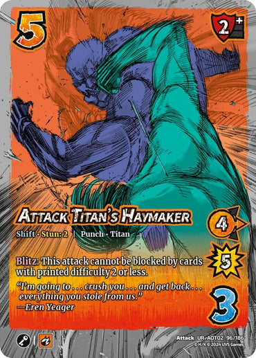 Attack Titan's Haymaker // Eren's Determination
