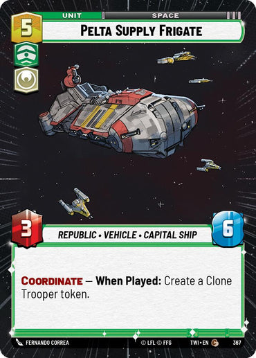 Pelta Supply Frigate (367) (Hyperspace) (367) [Twilight of the Republic]