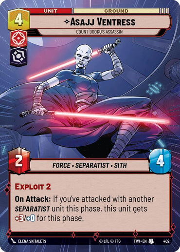 Asajj Ventress - Count Dooku's Assassin (402) (Hyperspace) (402) [Twilight of the Republic]