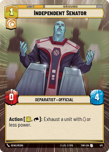 Independent Senator (471) (Hyperspace) (471) [Twilight of the Republic]