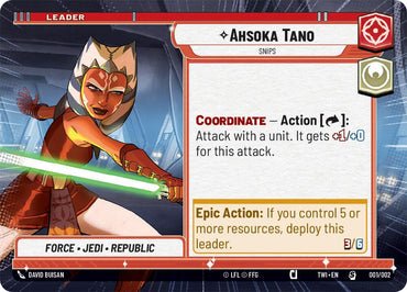 Ahsoka Tano - Snips (001/002) (Hyperspace) (Prerelease) (001/002) [Twilight of the Republic Promos]