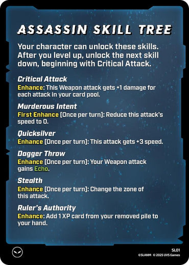Assassin Skill Tree - Challenger Series: Solo Leveling (SLO)