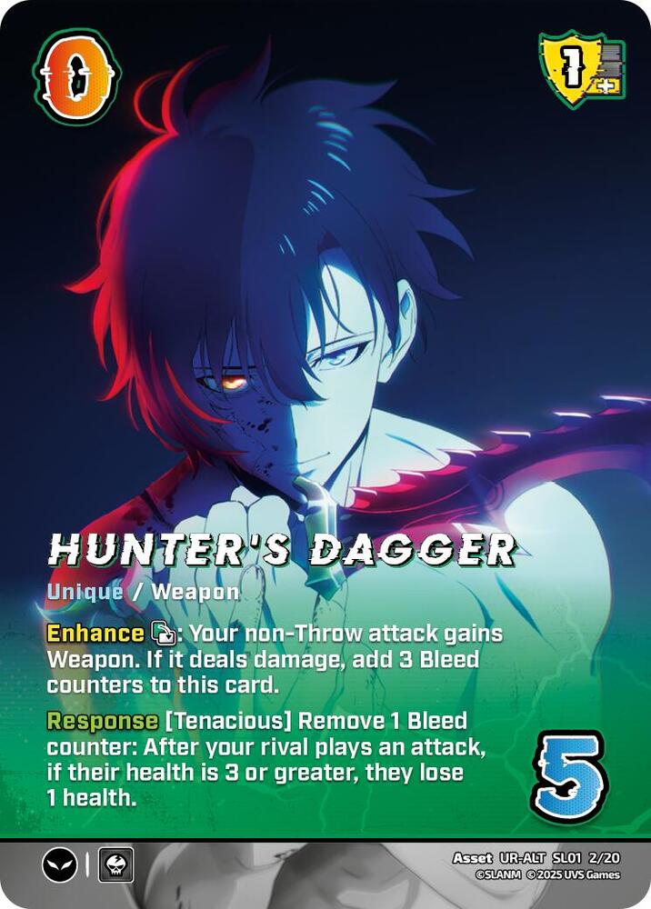 Hunter's Dagger (Alternate Art) - Challenger Series: Solo Leveling (SLO)