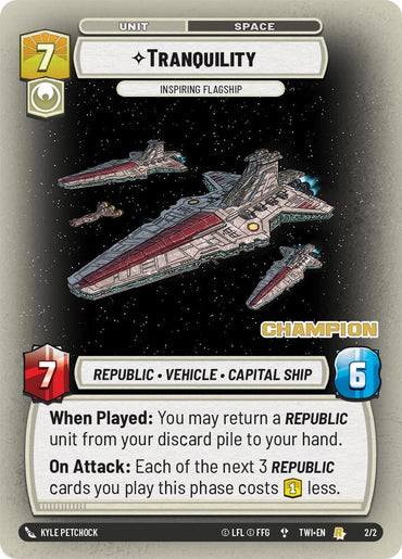 Tranquility - Inspiring Flagship (2/2) (Champion) (2/2) [Store Showdown Promos]