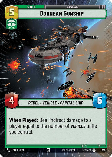 Dornean Gunship (850) (Hyperspace Foil) (850) [Jump to Lightspeed]