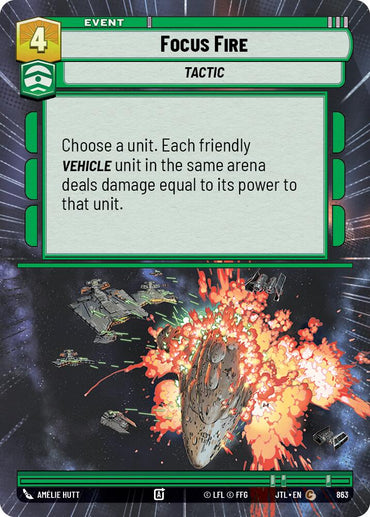 Focus Fire (863) (Hyperspace Foil) (863) [Jump to Lightspeed]