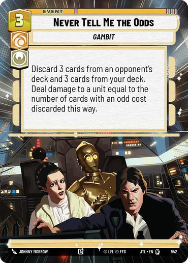 Never Tell Me the Odds (942) (Hyperspace Foil) (942) [Jump to Lightspeed]