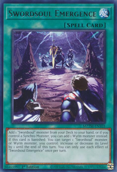 Swordsoul Emergence [MZTM-EN103] Rare