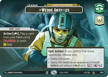 Wedge Antilles - Leader of Red Squadron (1004) (Showcase) (1004) [Jump to Lightspeed]