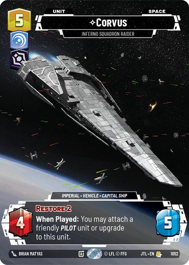 Corvus - Inferno Squadron Raider (1052) (Prestige Foil) (1052) [Jump to Lightspeed]