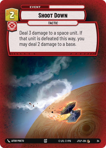 Shoot Down (Foil) (34) [Jump to Lightspeed: Weekly Play]