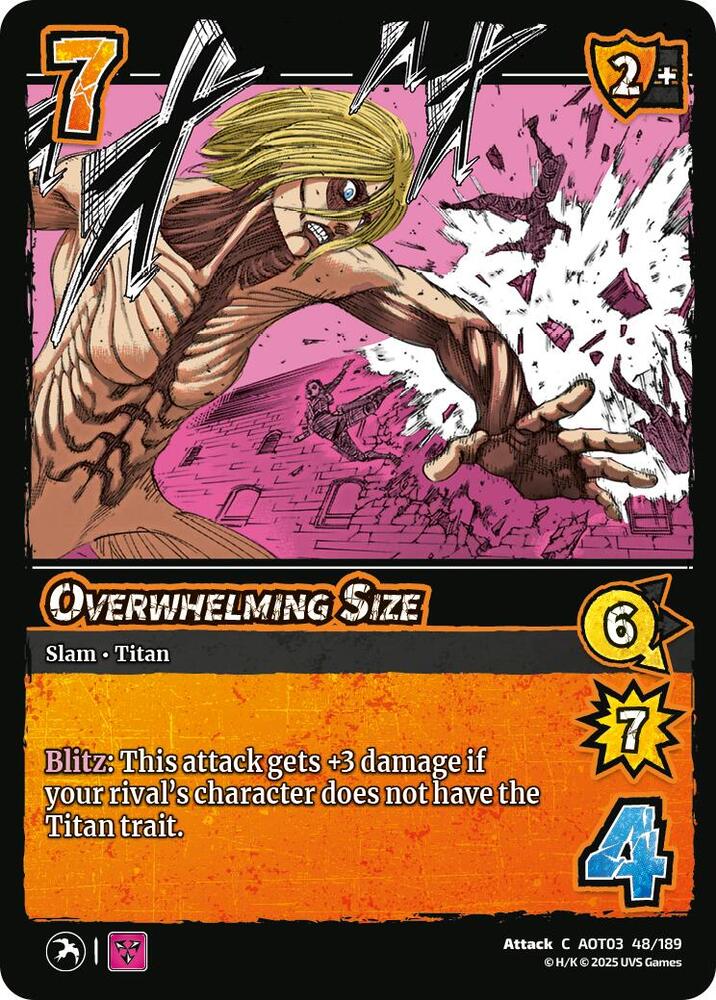 Overwhelming Size