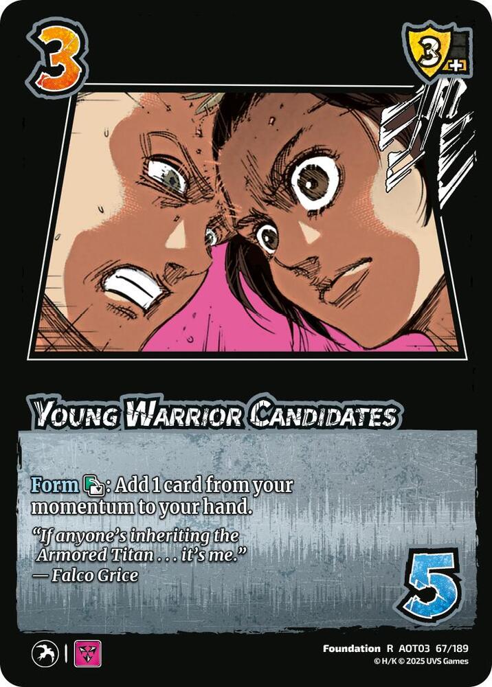 Young Warrior Candidates