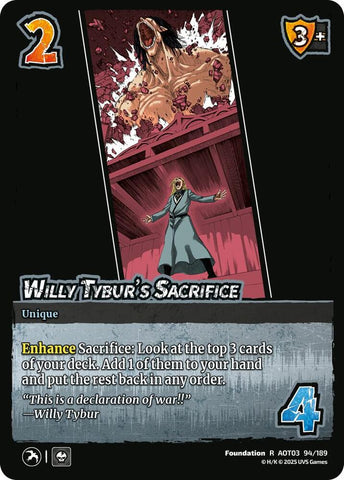 Willy Tybur's Sacrifice