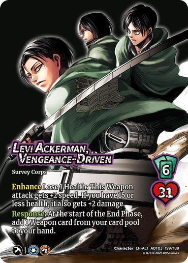 Levi Ackerman, Vengeance-Driven (Alternate Art)