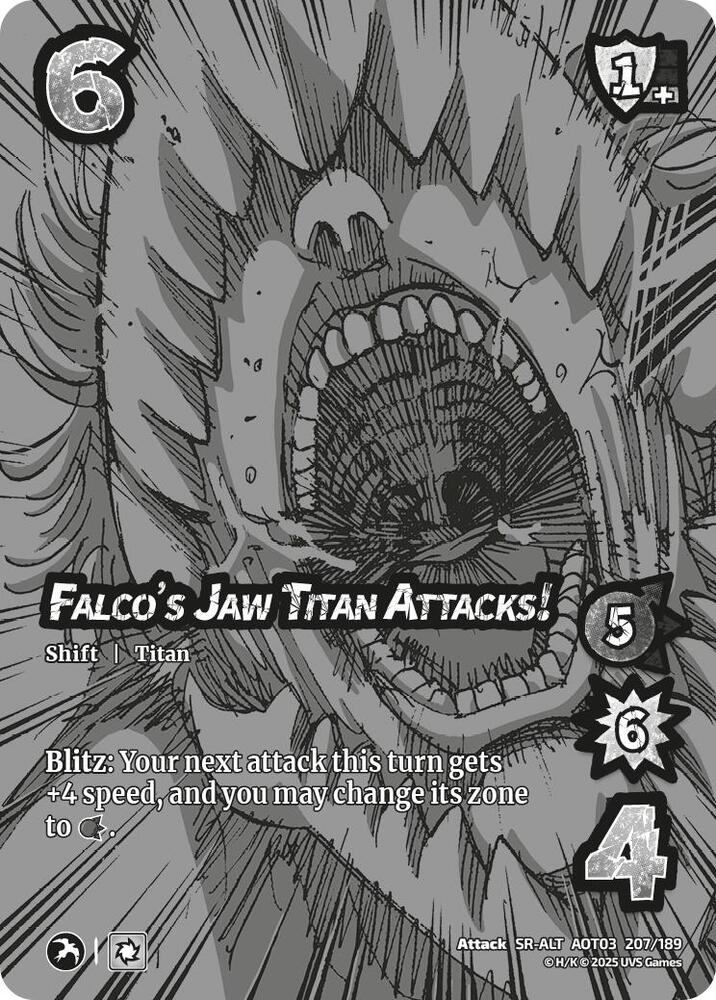 Falco's Jaw Titan Attacks! // Falco's Jaw Titan (Alternate Art) - Foil