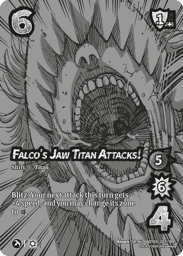 Falco's Jaw Titan Attacks! // Falco's Jaw Titan (Alternate Art) - Foil