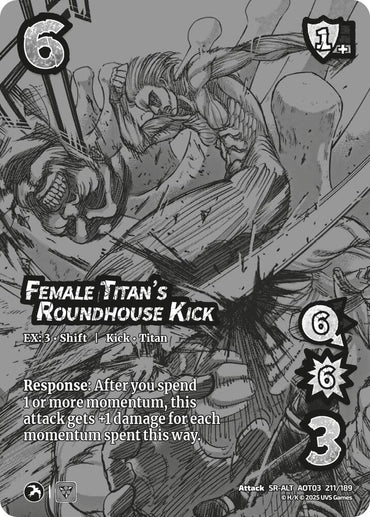 Female Titan's Roundhouse Kick // Annie's Contemplations (Alternate Art) - Foil