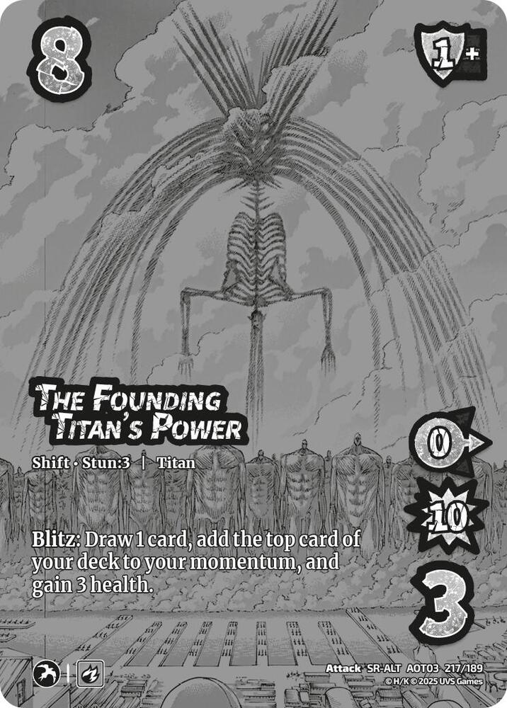 The Founding Titan's Power // Ymir Fritz (Alternate Art) - Foil