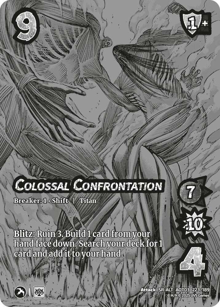Colossal Confrontation // Seeking Relief (Alternate Art)