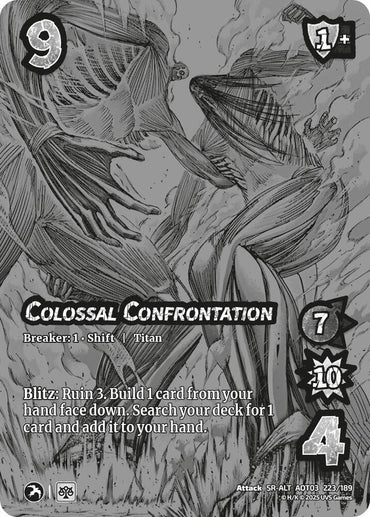 Colossal Confrontation // Seeking Relief (Alternate Art)