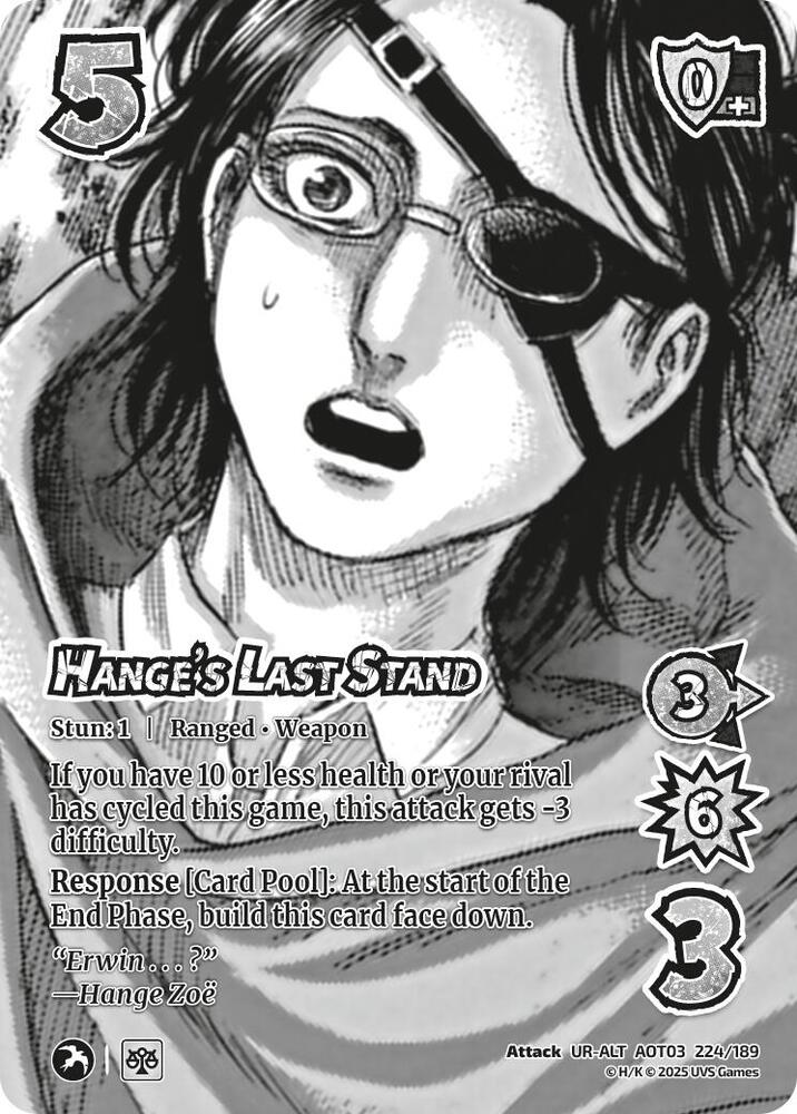 Hange's Last Stand (Alternate Art)