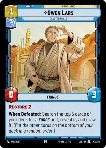 Owen Lars - Devoted Uncle (57/264) (57/264) [Legends of the Force]