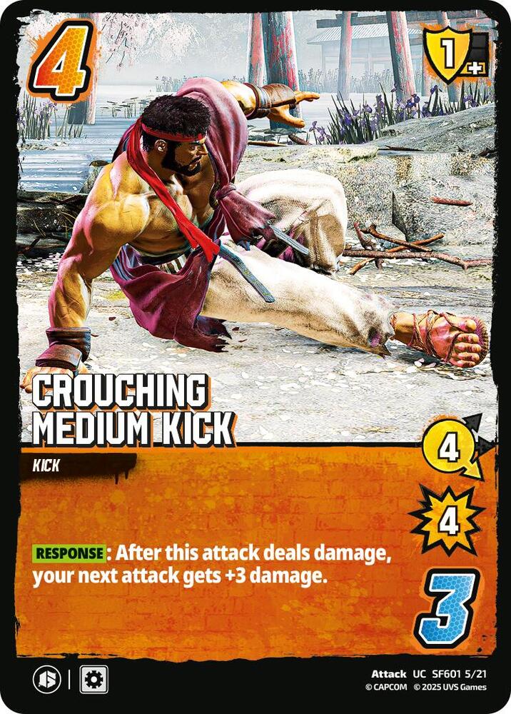 Crouching Medium Kick - Challenger Series: Street Fighter 6 (SF6) (Foil)