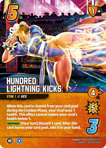 Hundred Lightning Kicks (Alternate Art) - Challenger Series: Street Fighter 6 (SF6)