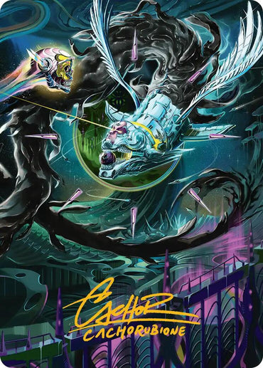 Quantum Riddler Art Card (Gold-Stamped Signature) [Edge of Eternities Art Series]