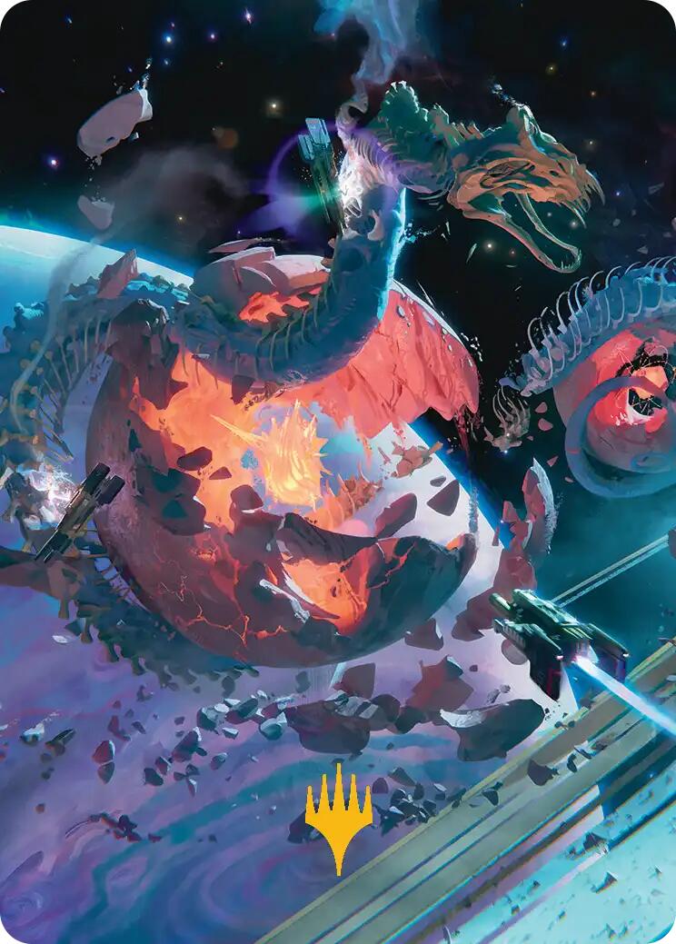 Scavenger Grounds Art Card (47/54) (Gold-Stamped Planeswalker Symbol) [Edge of Eternities Art Series]