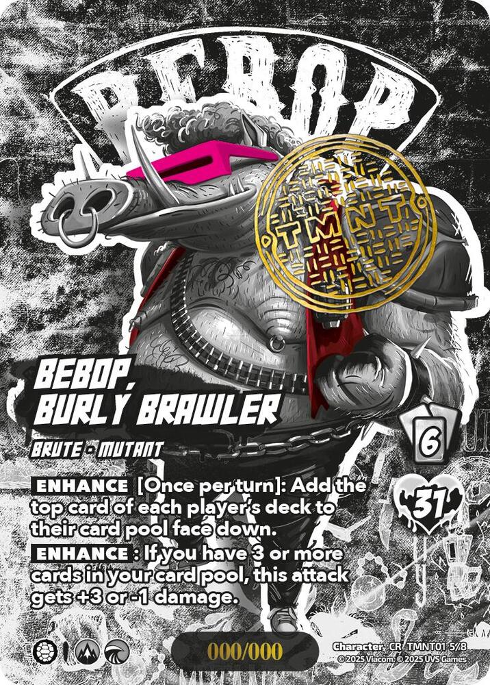 Bebop, Burly Brawler (Serial Numbered) - Teenage Mutant Ninja Turtles (TMNT) #3