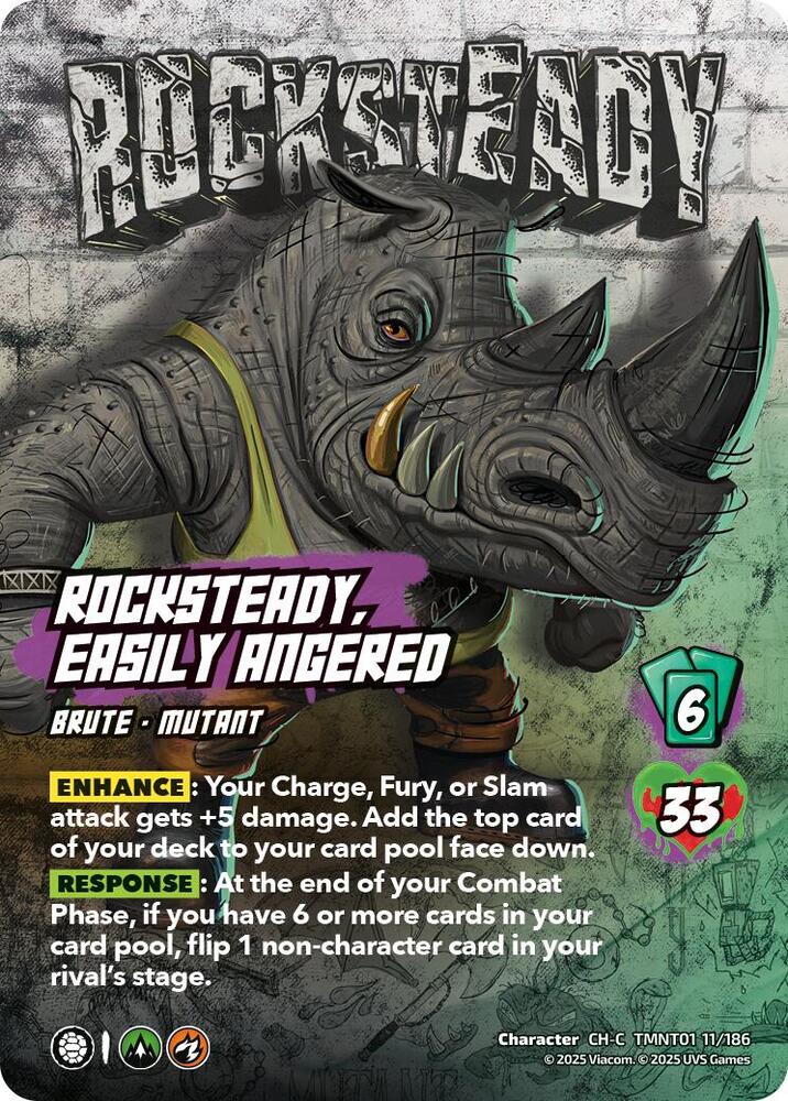 Rocksteady, Easily Angered - Teenage Mutant Ninja Turtles (TMNT)