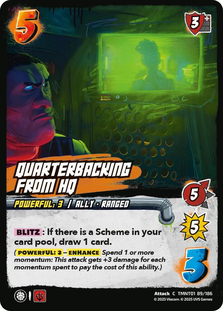 Quarterbacking from HQ - Teenage Mutant Ninja Turtles (TMNT)