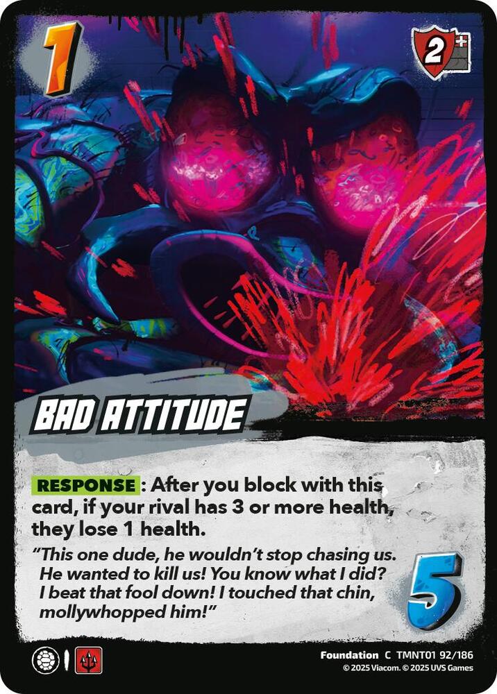Bad Attitude - Teenage Mutant Ninja Turtles (TMNT)