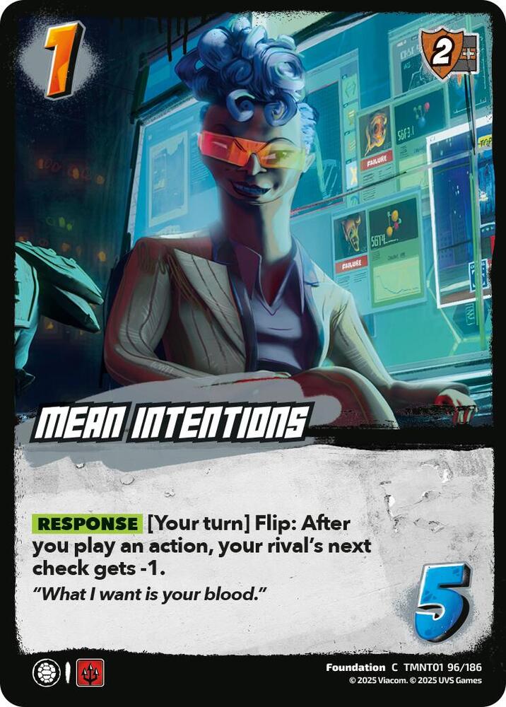 Mean Intentions - Teenage Mutant Ninja Turtles (TMNT)