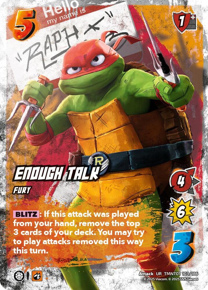 Enough Talk - Teenage Mutant Ninja Turtles (TMNT)