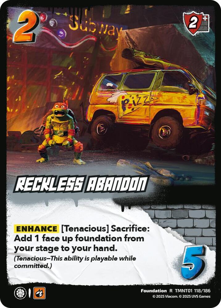Reckless Abandon - Teenage Mutant Ninja Turtles (TMNT)
