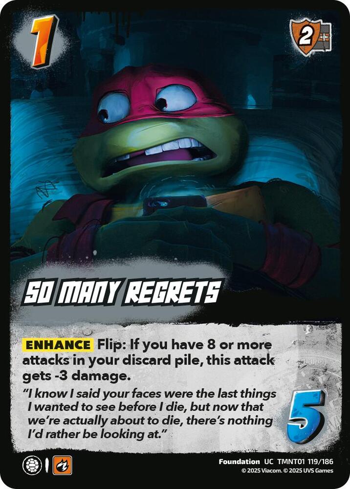 So Many Regrets - Teenage Mutant Ninja Turtles (TMNT)