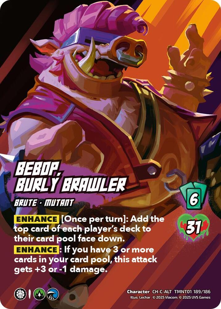 Bebop, Burly Brawler (Alternate Art) - Teenage Mutant Ninja Turtles (TMNT)