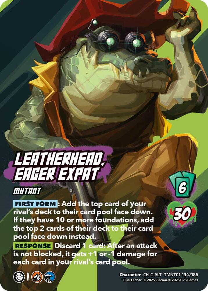 Leatherhead, Eager Expat (Alternate Art) - Teenage Mutant Ninja Turtles (TMNT)