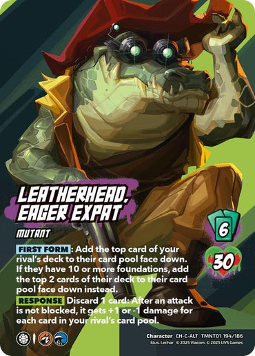 Leatherhead, Eager Expat (Alternate Art) - Teenage Mutant Ninja Turtles (TMNT)