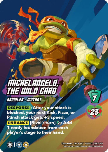 Michelangelo, the Wild Card (Alternate Art) (200) - Teenage Mutant Ninja Turtles (TMNT)